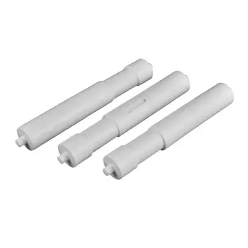 

3x Plastic Hotel Bathroom Telescopic Toilet Paper Replacement Roller White