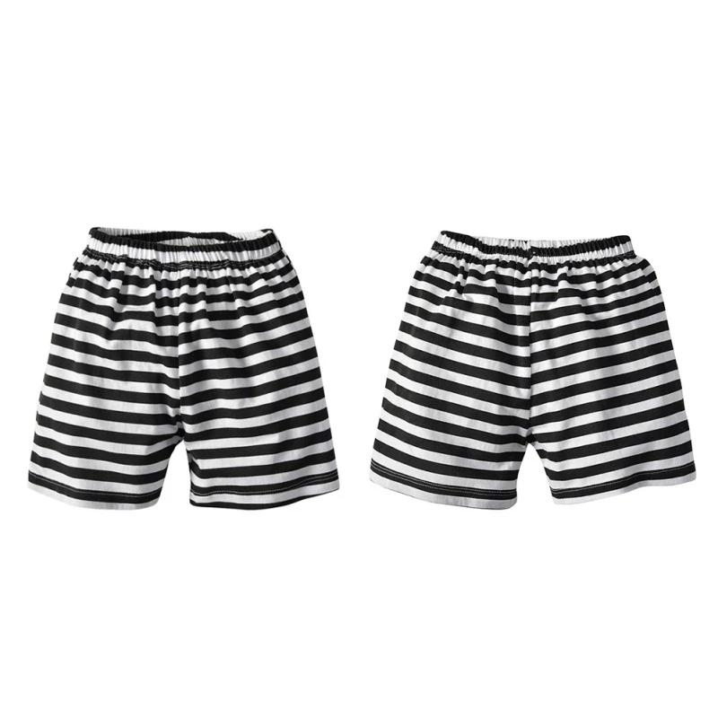 Хлопковые летние шорты для мальчиков и девочек, штаны с эластичной резинкой на талии для детей от 1 до 6 лет, детские пляжные шорты для отдыха