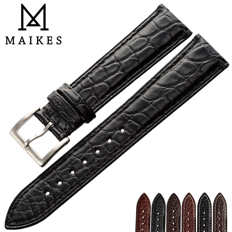 Роскошный ремешок для часов MAIKES из Натуральной Крокодиловой Кожи Чехол IWC OMEGA Longs