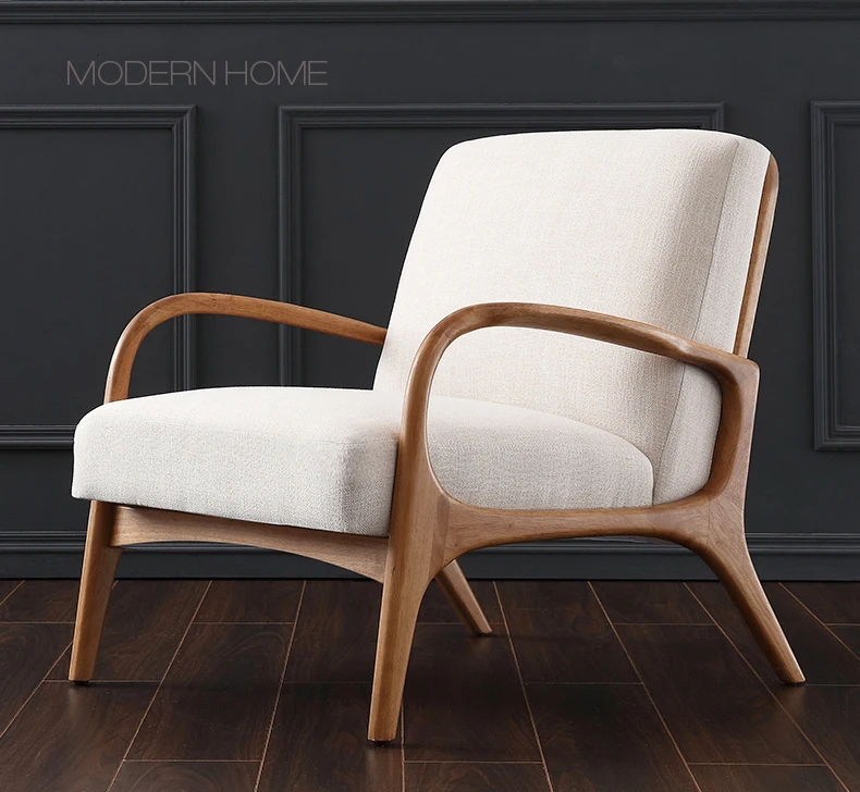 

Modern Classic Design Fashion Popular Colorful Luxury Nordic Living Room Solid Wooden Lounge Relax Leisure Sofa Nice Chair 1PC