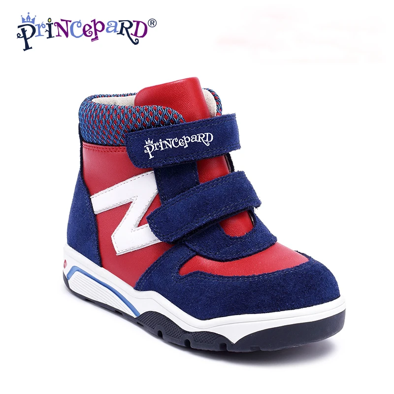 Princepard 2018 winter Orthopedic Leather Shoes with Arch and Ankle