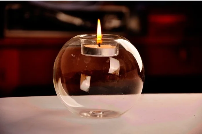 

100pcs Classic Glass Round Candle Holder Wedding Bar Party Home Decor Candlestick wen6329