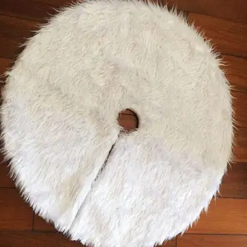 

Christmas Tree Skirt ,1pc White Carpet Christmas Tree Skirt Base Floor Mat Cover For Christmas Tree Decoration New Year Home