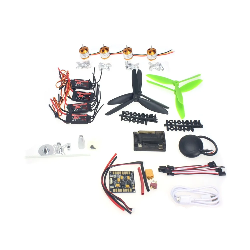  GPS APM2.8 Flight Control EMAX 20A ESC 1400KV Brushless Motor 7045 Propeller für DIY GPS Mini Drone