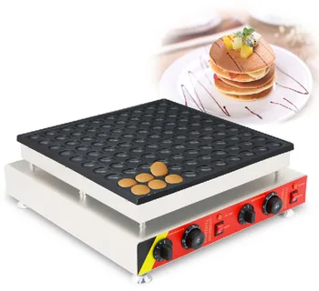 

110/220V Free shipping 100 holes commercial biscuit mini pancake Dutch Poffertjes waffle maker baker machine