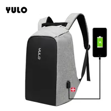 YULO Multifunction USB charging Men 15inch Laptop Backpacks For Teenager Fashion Male Mochila Travel backpack anti thief YULO Multifunction USB charging Men 15inch Laptop Backpacks For Teenager Fashion Male Mochila Travel backpack anti thief
