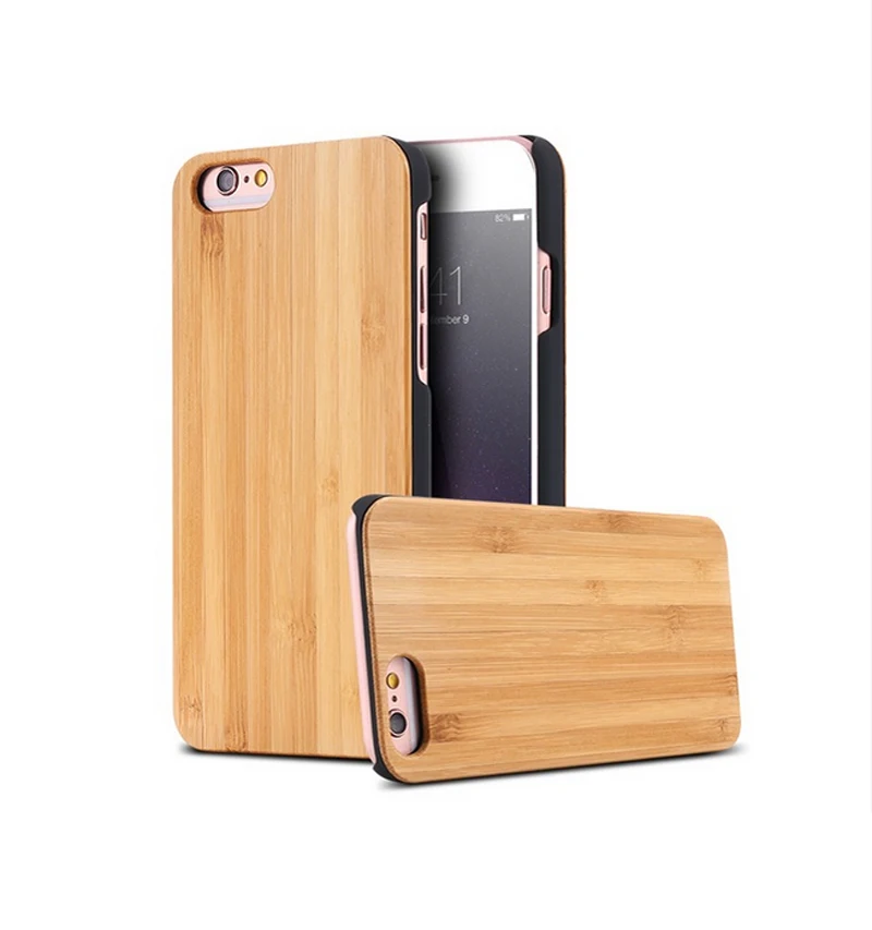 

New Hot Real Wood TPU Mobile Phone Hard Back Cover Case for iPhone 8 8 Plus