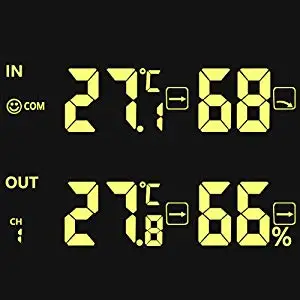 Protmex Беспроводная метеостанция, 3352C Цифровая метеостанция гигрометр lcd цветной дисплей с наружным датчиком