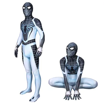 

The Spider Man Negative Suit Cosplay Costume Zentai Men Kids PS4 Spiderman Superhero Bodysuit Suit Jumpsuits