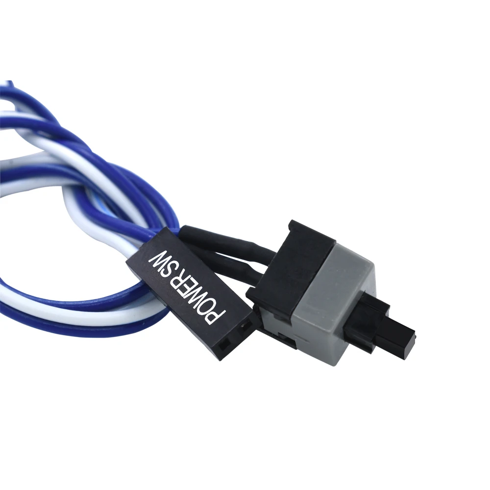 TISIRIC 2018 10pcs 50cm Host Motherboard Computer PC Power Switch button SW On/OFF Cable Reset Adapter Cord Mining Miner