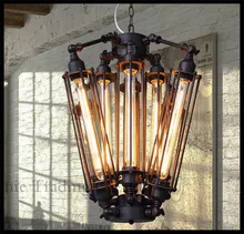 110V – 240V AC Big 8pcs E27 T30 Edison bulbs lights Chandeliers Art Deco Abajur lights Black Modern Large Creative lustre lamps