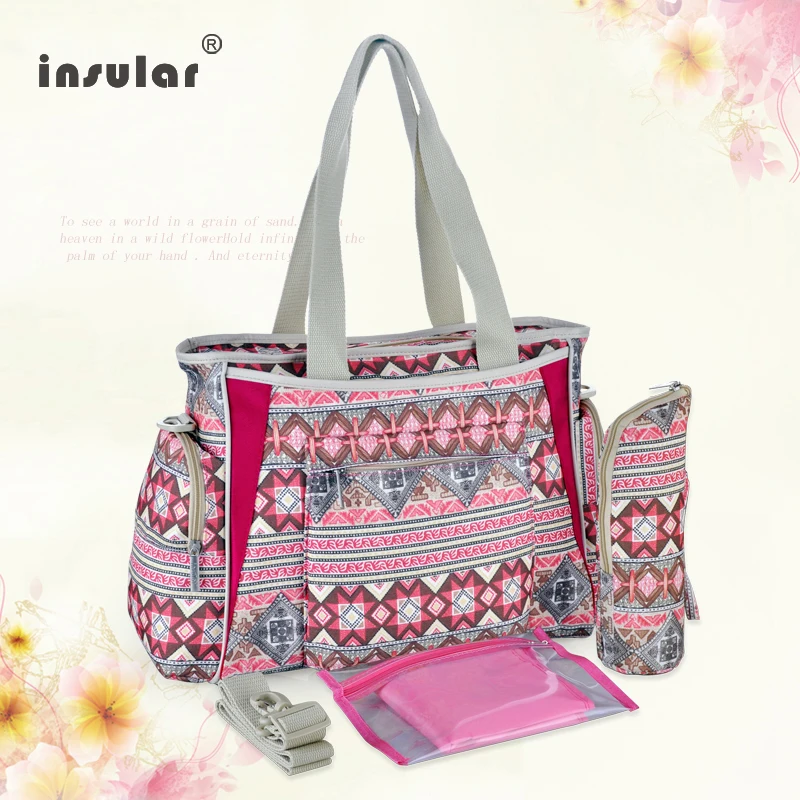 New Canvas Mommy Package Bohemian Style Mother Bag Multi-functional Large Capacity Messenger Mother Bag