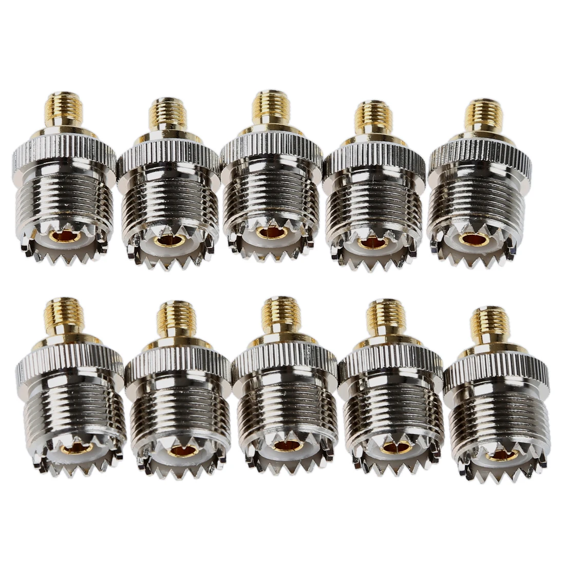 

DHDL- Adapter UHF female SO-239 to SMA female alloy RF coaxial converter 10x