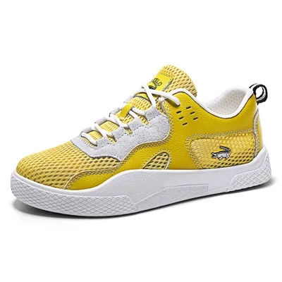 CARTELO/Повседневная обувь для женщин; Модные дышащие уличные кроссовки - Цвет: Цвет: желтый