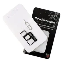 Universal 4 in 1 Set Micro SIM Card To Standard SIM Card Adapter Converter Set Sim Card For iPhone 6 7 Plus For Samsung Android