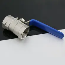 1/2 Female Thread 2 Way 304 Stainless Steel DN15 one-piece Ball Valve Full Port for Water Gas Oil Control 1pc dn32 female 3 piece full ports 304 stainless steel ball valve