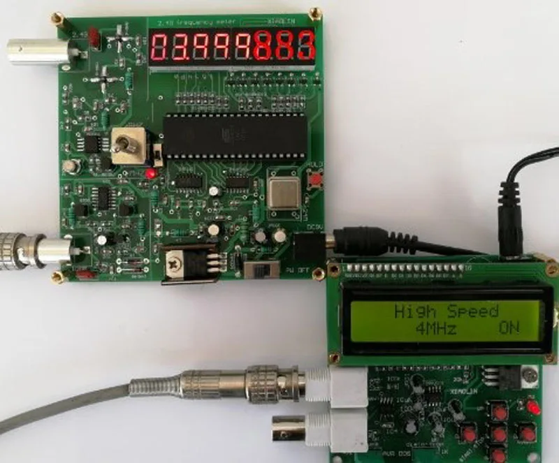 Цифровой счетчик частоты Nodemcu 2 4g Кристальный тест сигнала 50 mhz ghz/50 hz 8 разрядная