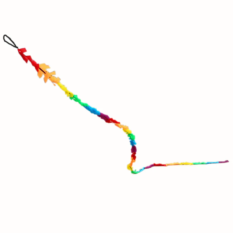 

Outdoor Fun Sports New High Quality Kite Accessories 6m Multicolour Nylon Tail For Delta kite/Stunt /software kites Kids Gif