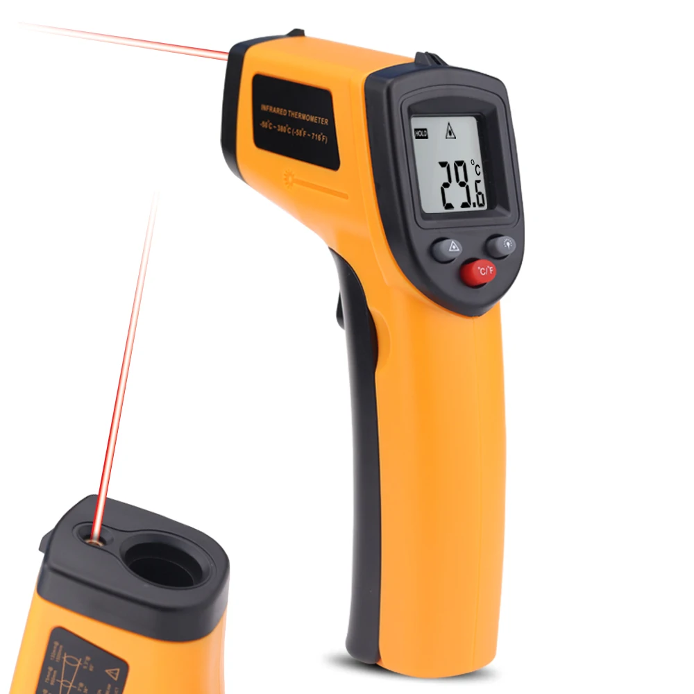 

Non-contact IR Thermometer Mini Industrial Digital Infrared Thermometer -50~380 degree Laser Temperature Gun Measuring Tools