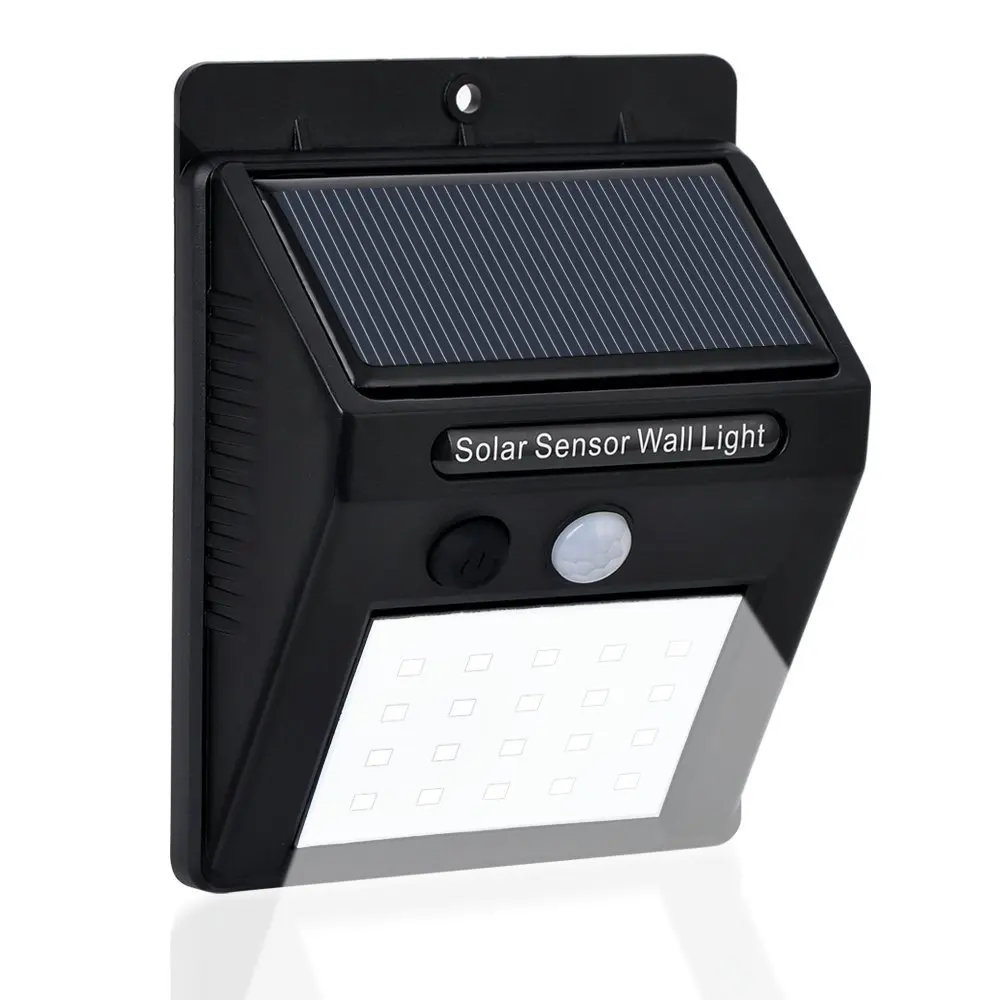Solar Lights Motion Sensor Security Lights 20 LED Waterproof Wireless Solar Powered Light ...