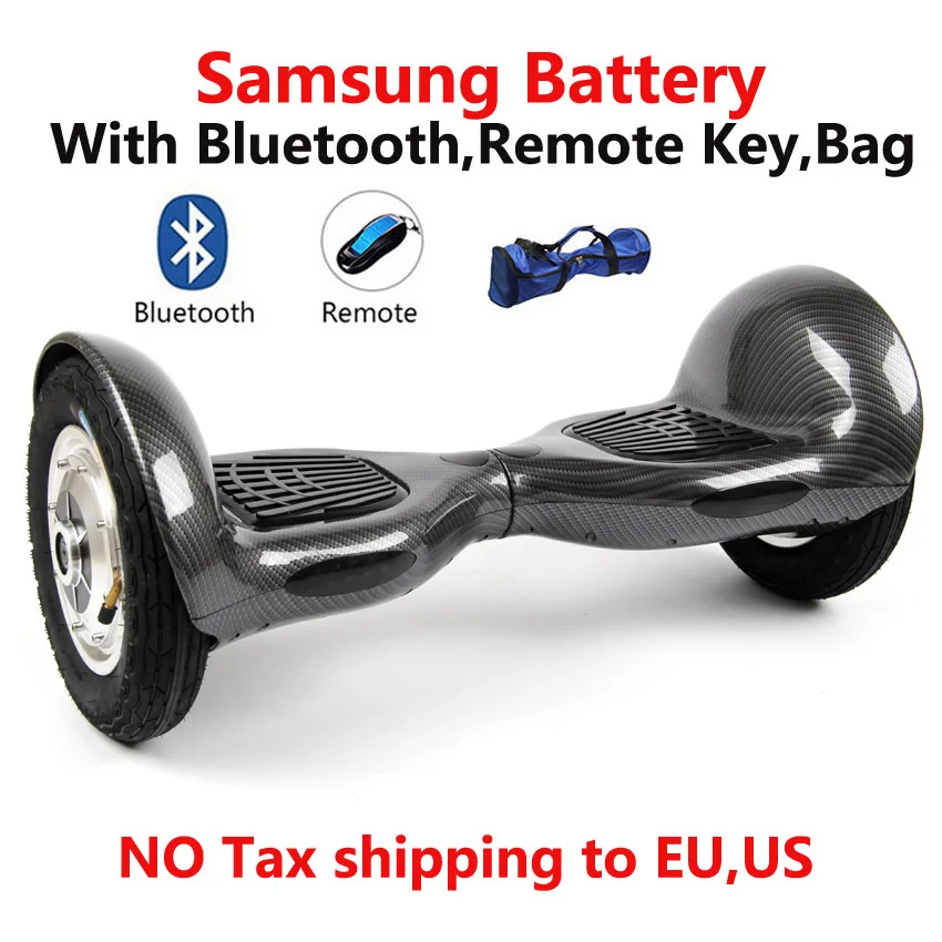 

2 wheel Self balance Electric scooter Bluetooth+remote key+Bag Hoverboard Unicycle10 inchSkateboard Standing Drift Board 16A