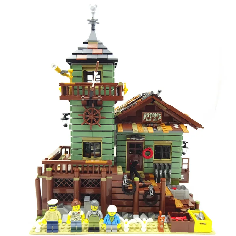 

21009 pcs Model building kits compatible with lego The Old Fishing Store Set Compatible with Lego Brick 21310 fuger Bricks