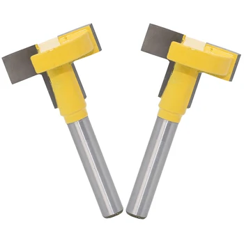 

1/4 Shank T-Slot & T-Track Slotting Router Bit For Woodworking Chisel Cutter Cemented Carbide