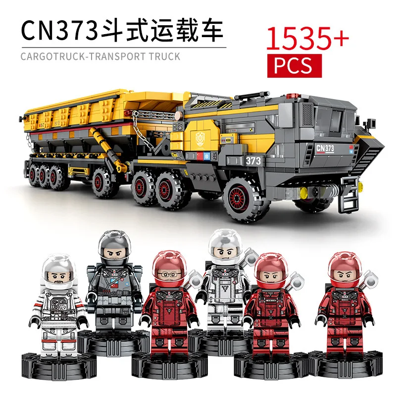 

1535pc Children's building blocks toy Earth wandering Compatible Legoingly technic city Large bucket carrier birthday gift Brick