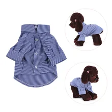 Дышащая собачья одежда в полоску нижнее белье джентльмен супер милый щенок Костюмные принадлежности Одежда для собаки