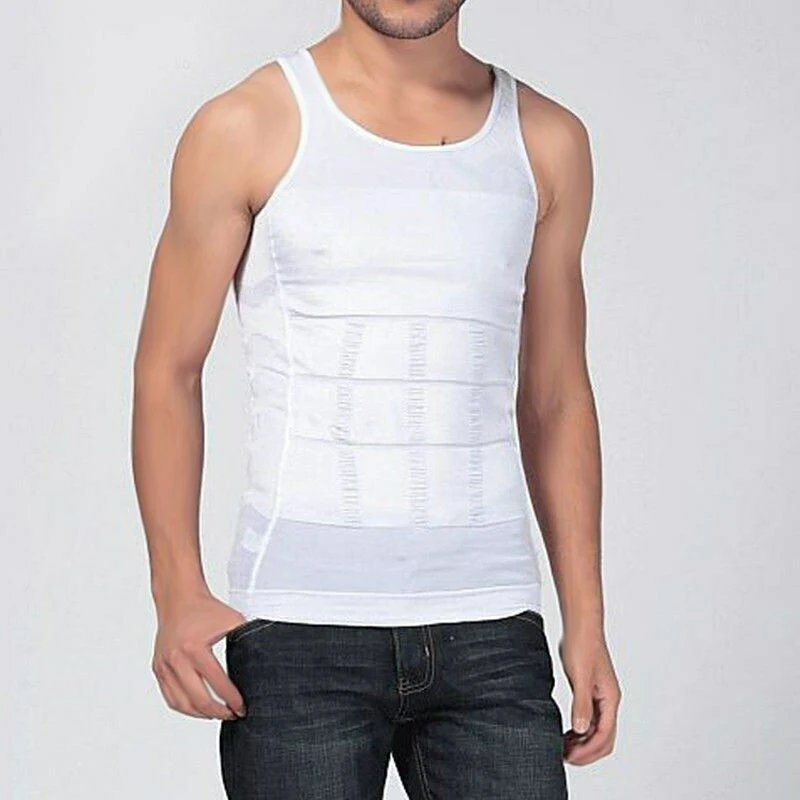 Для мужчин для Похудения Body Shaper сжатия бак топ, футболка SMN88