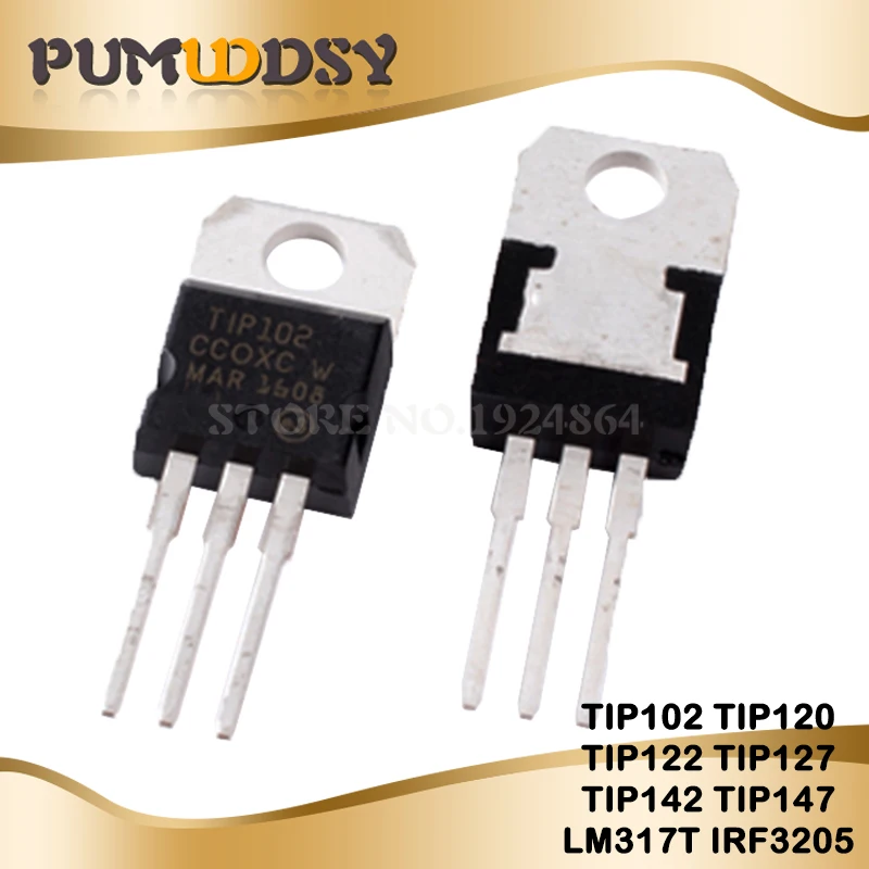 10 шт. TIP102 TIP120 TIP122 TIP127 TIP142 TIP147 LM317T IRF3205 транзистор TIP142T TIP147T-220 IC