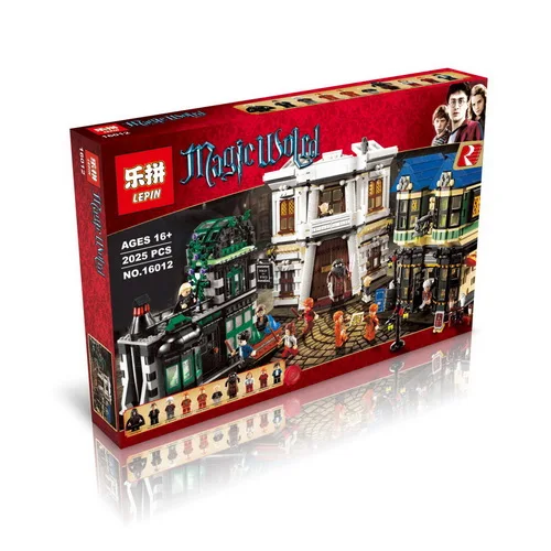 

Lepin 16012 2025 PCs Magic Word Diagon Alley Set Educational Building Blocks Bricks Model Toy Gift 10217