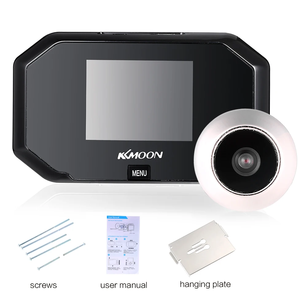 

KKmoon 3 Inch LCD Digitale Deurbel 1.0MP 100 Graden Brede hoek HD 720 P Kijkgaatje Viewer Deur Eye Deurbel Video Deur telefoon