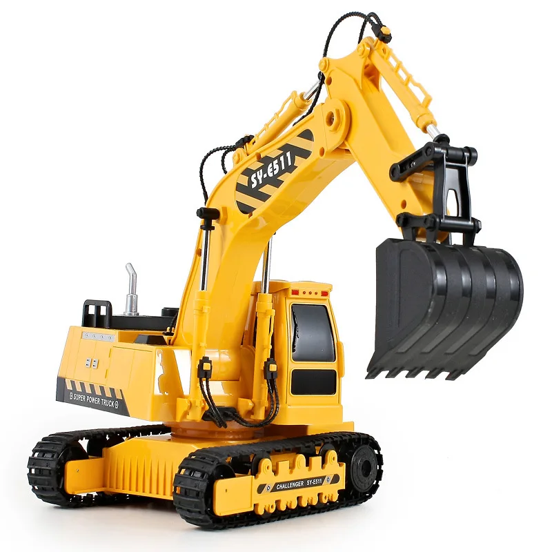large remote control excavator car rc engineering truck excavator child best gift educational toy digging machine
