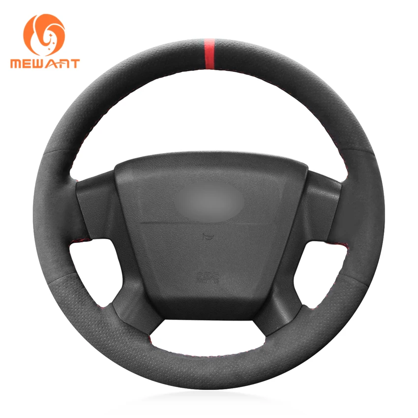 MEWANT Black Suede Hand Sew Anti-slip Car Steering Wheel Cover for Jeep Compass 2006-2010 Old Patriot 2007-2010 | Автомобили и