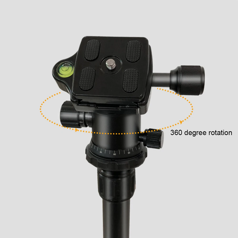 Легкий профессиональный штатив Q666 для путешествий, монопод с алюминиевой шаровой головкой, компактный штатив для Canon/Nikon цифровых зеркальных фотокамер