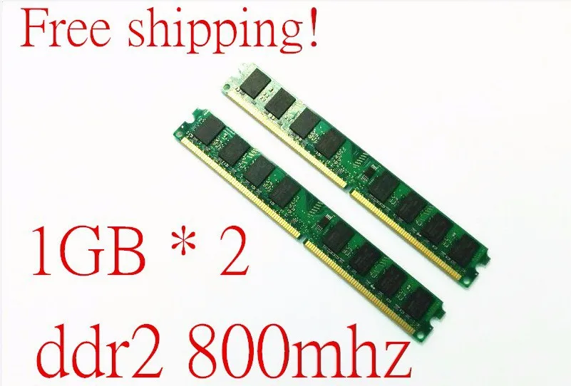 2 Гб(1 ГБ X 2) DDR2 800 PC2-6400 DDR 800 МГц/667 МГц/533 МГц 240PIN DIMM материнская плата Настольный оперативная память