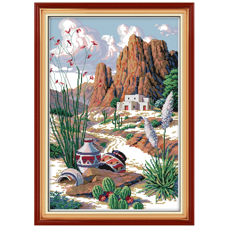 

The Silk Road Patterns Counted Cross Stitch 11CT 14CT Cross Stitch Set Wholesale Animals Cross-stitch Kits Embroidery Needlework