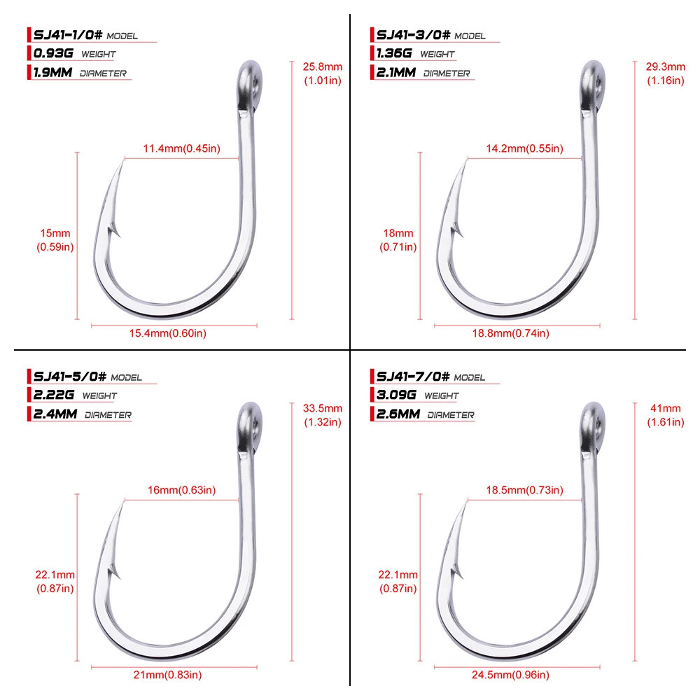 20 шт. 1/0-13/0 сильный вибрационный крючок из нержавеющей стали джиг большой Рыболовный крючок для морской рыбы крючок