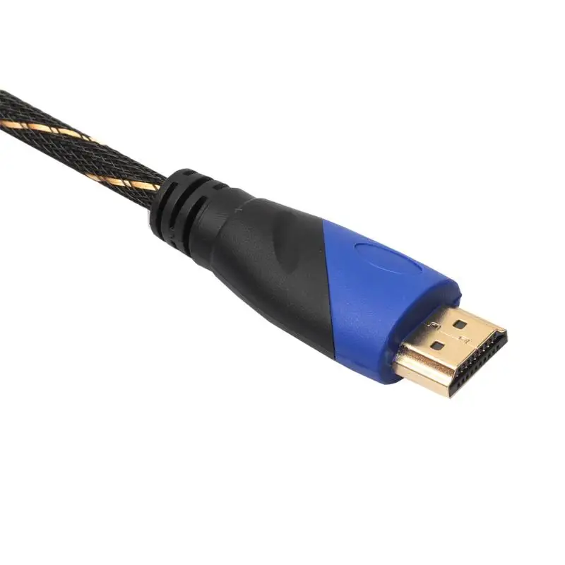 Плетеный кабель HDMI 720 P/1080 P 1 м-15 м для PS3/playstation 3/Xbox 360/HDTV мужской на Мужской HDMI 1,4 V1.4 AV HD 3D кабели