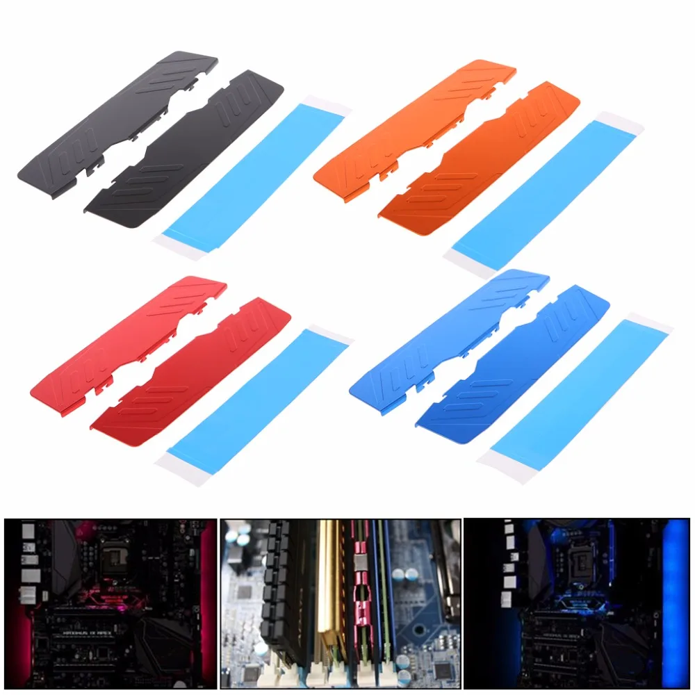 

1Pc Computer Memory Chips Cooling Vest Case From Radiator To DDR, DDR2, DDR3, DDR4 Heatsink Cooling System Accessories C26