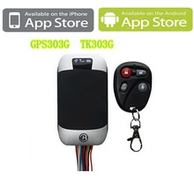 Banda cuádruple GPS Vehículo Tracker Coban GPS 303G Con Software para PC y teléfonos Android y Iphone app Real-tiempo de Seguimiento