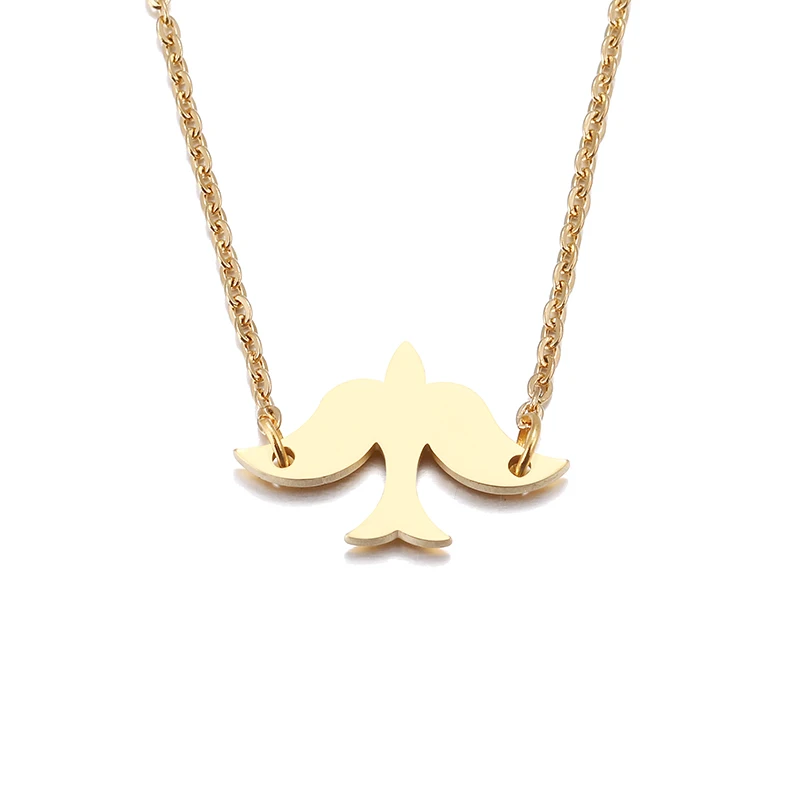 Hibobi Stainless Steel Necklace Women Jewelry Pigeon Trendy Necklaces Pendants Chain Donot Fade Valentine's Day Gift (5)