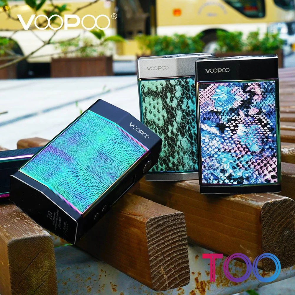 

Original VOOPOO TOO 180W TC Box MOD GENE Chip Powered by single dual 18650 battery Vaper Electronic cigarette mods VS Drag 157W