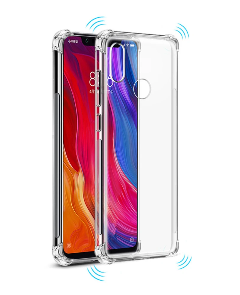 50 шт. воздушная подушка противоударный Прозрачный чехол для Xiaomi mi 9 8 SE CC9 CC9e Lite 6 Plus 6X Note mi x Max 3 Pro F1 мягкий чехол из ТПУ