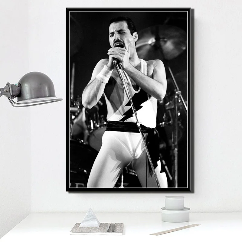 0012 Плакаты и с принтом Фредди Меркури Queen музыканта Rock Band легендарный поп-звезды плакат Wall Art Холст Картина номер домашнего декора - Цвет: 0012