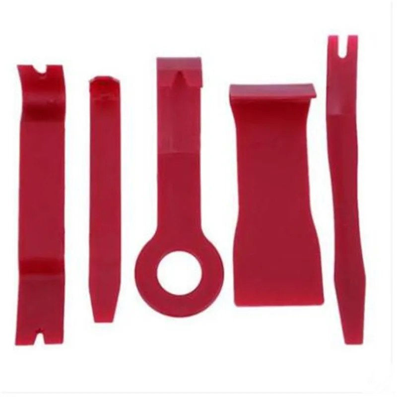 

5pcs Red Auto Trim Car Stereo Soundproof Removal Tool Hand Tool Set Removal Tool for Car work perfect and free shipping