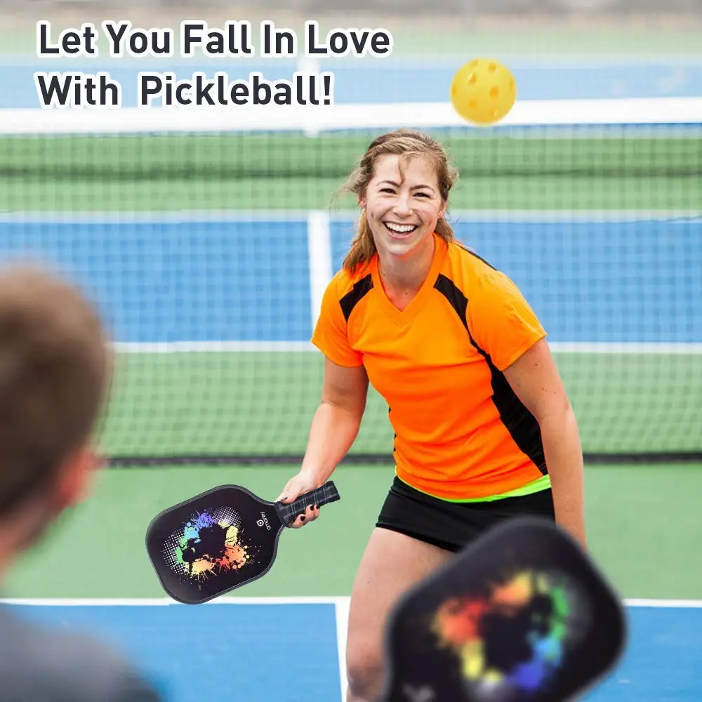 Pickleball Весло Графит Pickleball ракетки соты композитный основной набор ультра подушки сцепление низкий профиль край комплект графитовый