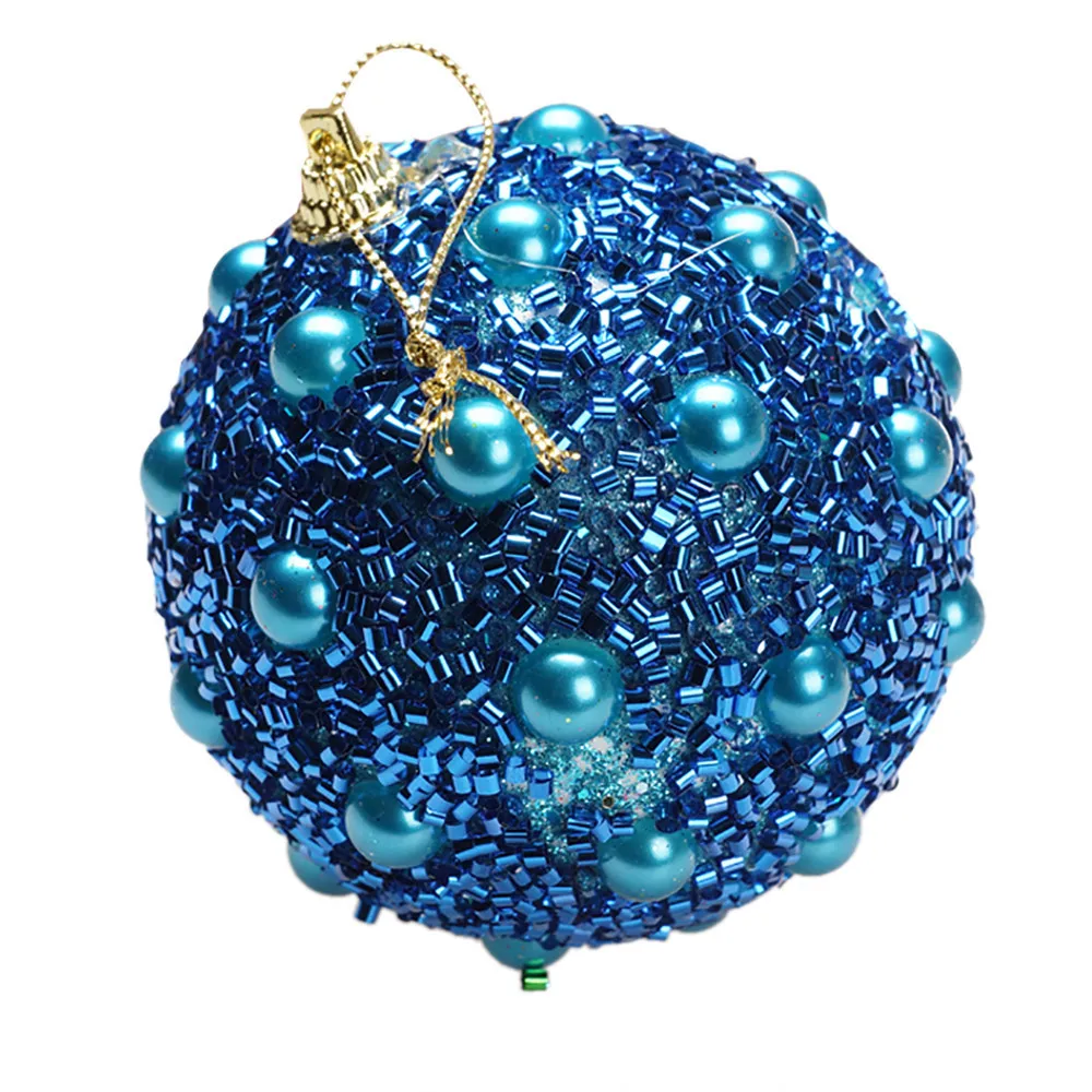 H Рождественский горный хрусталь, блестящие шарики, орнамент с рождественской елкой, украшение 8 см, рождественские украшения для дома