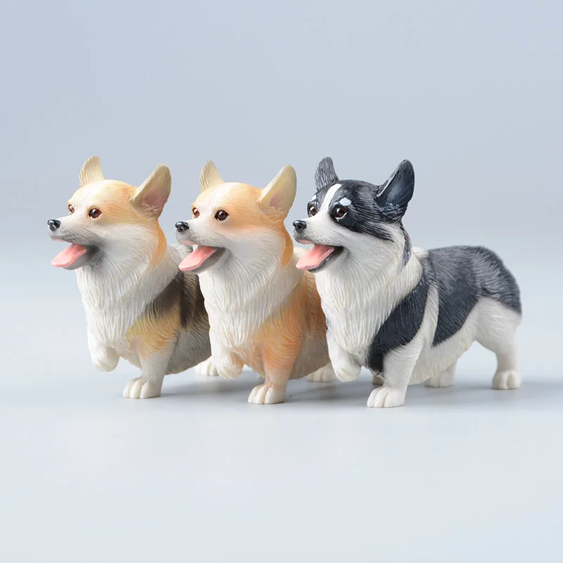 Koteta Kawaii фигурка животного из смолы имитация корги коллекционная детские игрушки